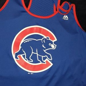Chicago Cubs Majestic Tank XL
